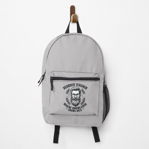 Item preview, Bearded Teacher Quote - Where Knowledge Grows Wild designed and sold by Daqomm.