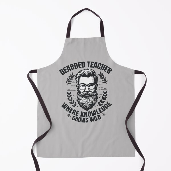 Item preview, Bearded Teacher Quote - Where Knowledge Grows Wild designed and sold by Daqomm.