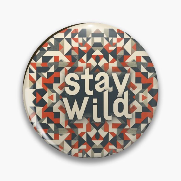Item preview, Stay Wild: Geometric Pattern & Sans-Serif Font designed and sold by Ace Apparel  Attire.