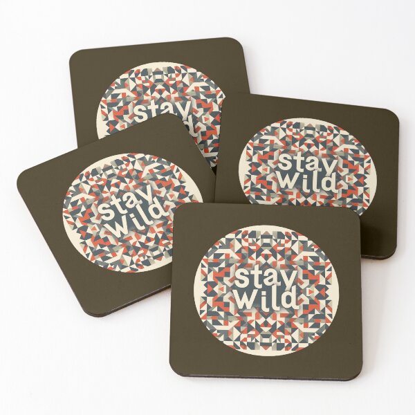 Item preview, Stay Wild: Geometric Pattern & Sans-Serif Font designed and sold by Ace Apparel  Attire.