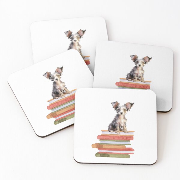 Item preview, Chinese Crested Puppy And Books designed and sold by TheAnimalZ00.