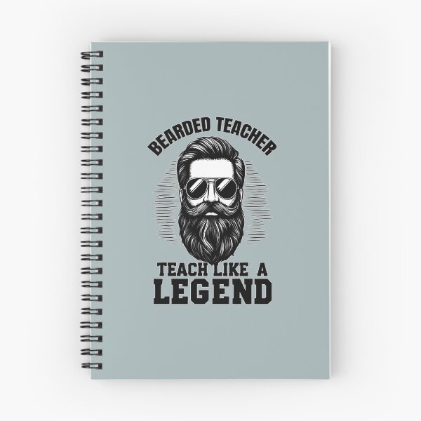 Item preview, Bearded Teacher Quote - Teach Like A Legend designed and sold by Daqomm.