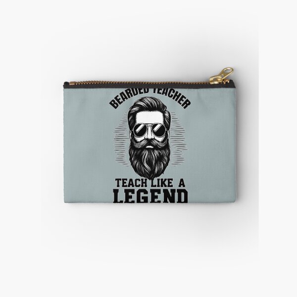 Item preview, Bearded Teacher Quote - Teach Like A Legend designed and sold by Daqomm.