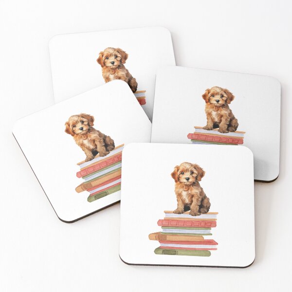 Item preview, Cockapoo Puppy And Books designed and sold by TheAnimalZ00.