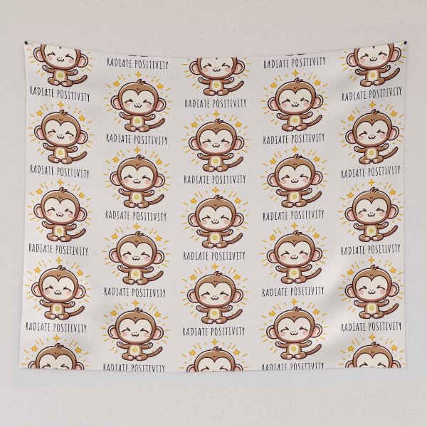 Item preview, Radiate Positivity Monkey designed and sold by LemuellTrends.