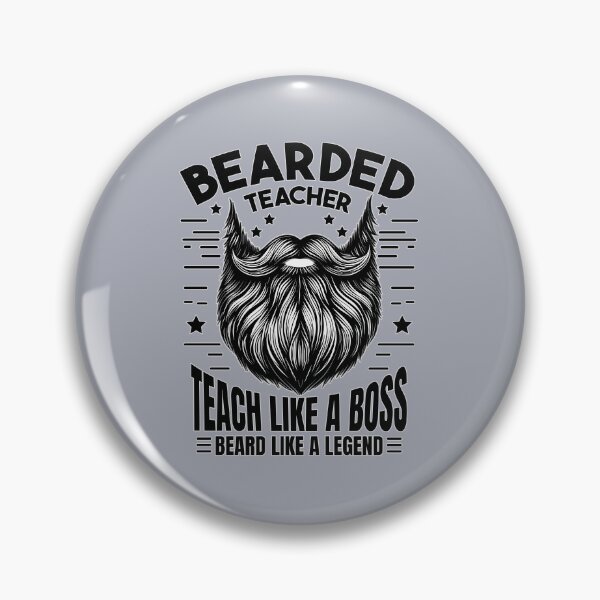 Item preview, Bearded Teacher Quote - Teach Like A Boss designed and sold by Daqomm.