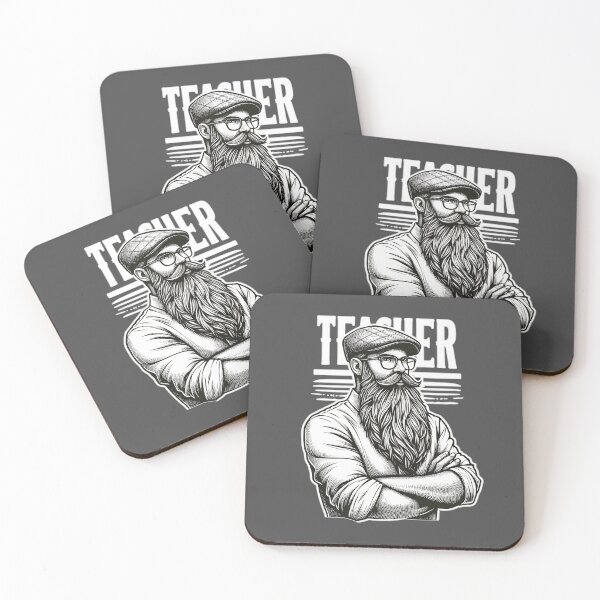 Item preview, Bearded Teacher: Funny Jokes Christmas appreciation Gift designed and sold by Daqomm.