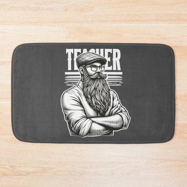 Item preview, Bearded Teacher: Funny Jokes Christmas appreciation Gift designed and sold by Daqomm.