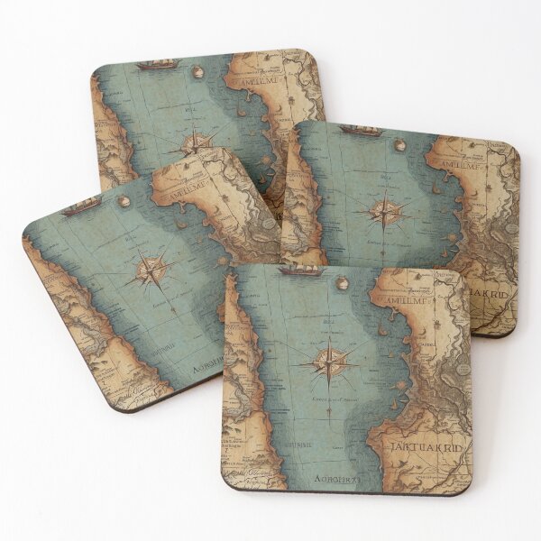 Item preview, an old vintage map with compass designed and sold by PharaonicArtist.