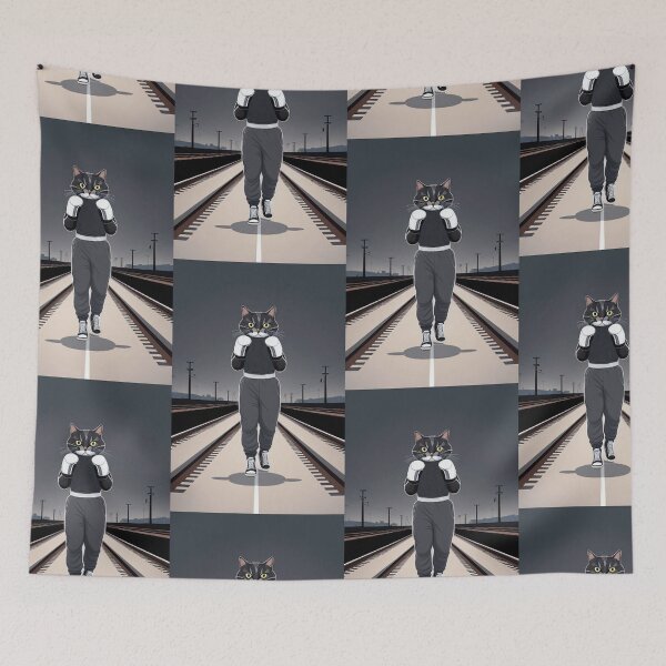 Item preview, Workout Boxer Cat  designed and sold by TheDarkWardrobe.