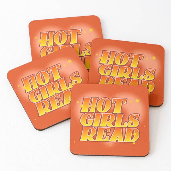 Item preview, Hot Girls Read Orange designed and sold by BookishLounge.