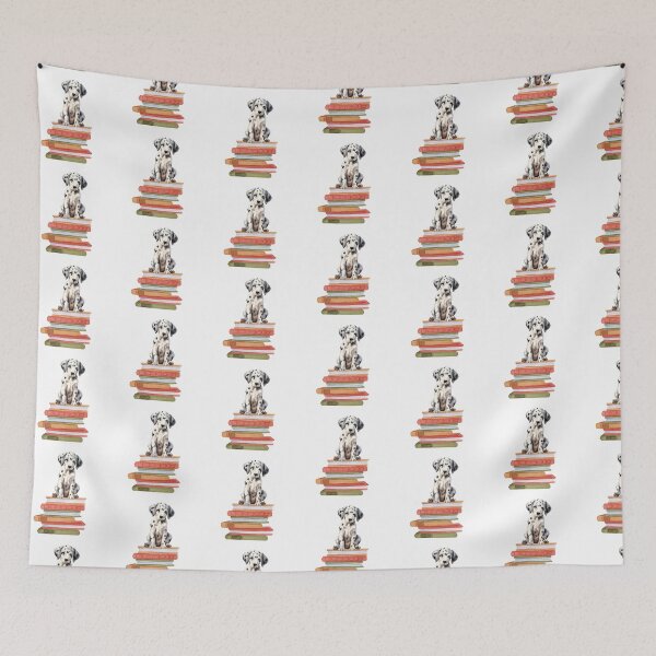 Item preview, Dalmatian Puppy And Books designed and sold by TheAnimalZ00.