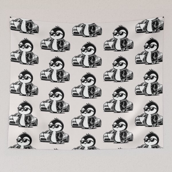 Item preview, Hyper Car Penguin designed and sold by LemuellTrends.