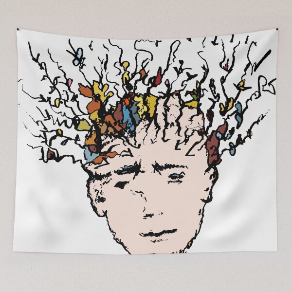 Item preview, Anxiety Stress Head Sad Troubled Disorder Madness Worry Disturbed designed and sold by cookymunster.