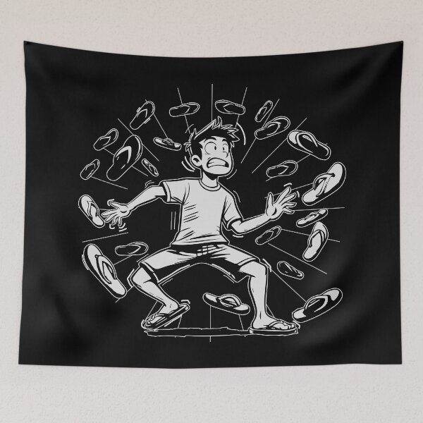Item preview, Chancla Survivor (barely) designed and sold by JoseloRochaArt.