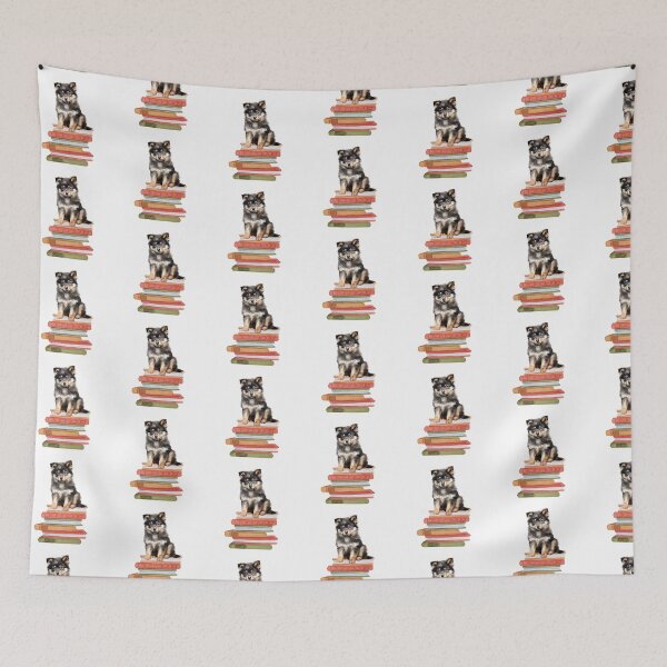 Item preview, Finnish Lapphund Puppy And Books designed and sold by TheAnimalZ00.