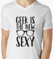 Geek Is The New Sexy / Video Game Gamer Men's V-Neck T-Shirt