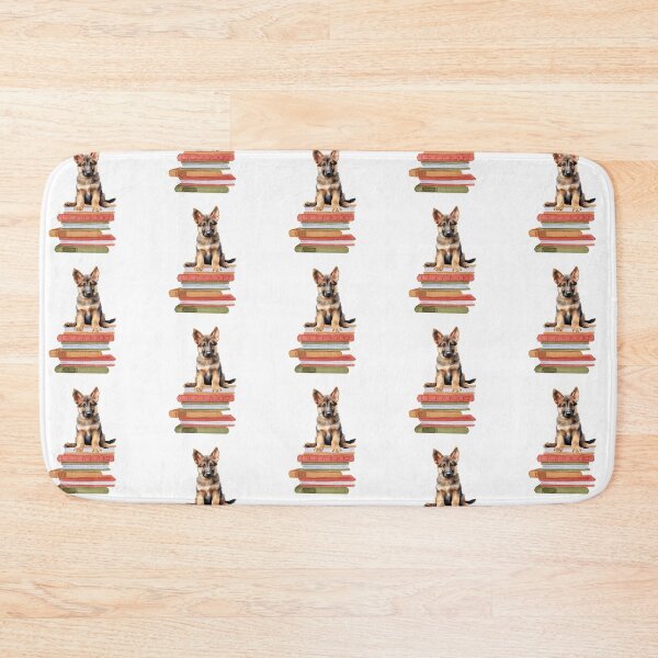 Item preview, German Shepherd Puppy And Books designed and sold by TheAnimalZ00.