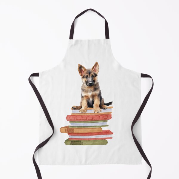Item preview, German Shepherd Puppy And Books designed and sold by TheAnimalZ00.
