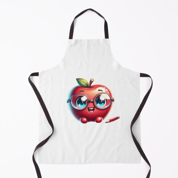 Item preview, Cute Apple with Glasses designed and sold by PassionforLove.