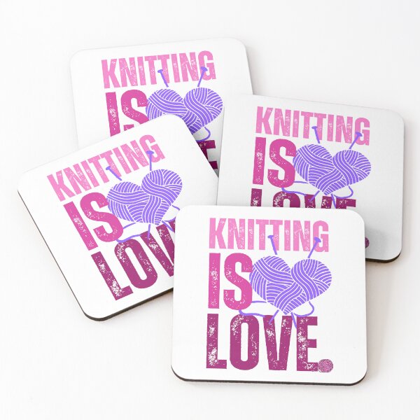 Item preview, Knitting is Love / Knit Print designed and sold by Thehatinthecat.