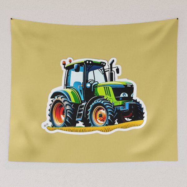 Aperçu de l'œuvre Tractor On The Farm créée et vendue par TheArtOfPat.