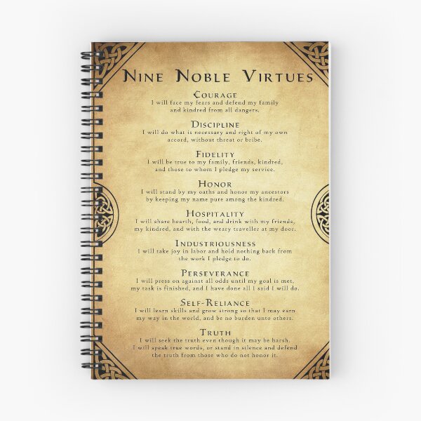 Item preview, Nine Noble Virtues designed and sold by Lara Freeborn.