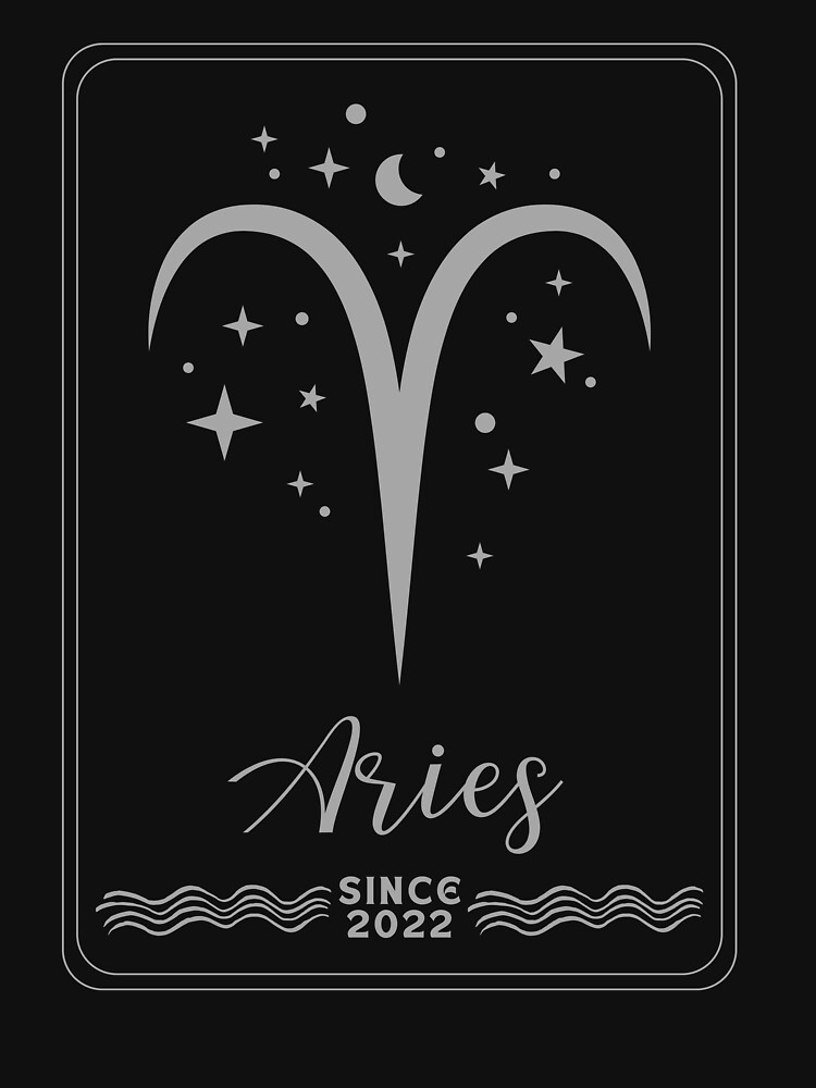 Thumbnail 7 of 7, Essential T-Shirt, Sign Aries, since 2022 designed and sold by Numbers-Art.