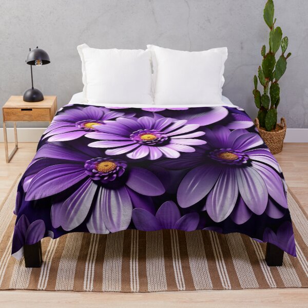 Artikelvorschau, Purple Summer Flower Pattern entworfen und verkauft von TheArtOfPat.