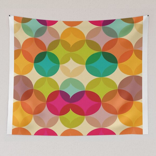Item preview, beautiful colored circles with transparency, patterns designed and sold by ninabynina.