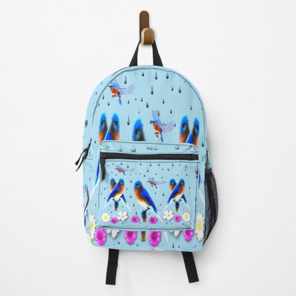 Item preview, Blue Birds Caught in the Rain Watercolor designed and sold by kristalcurt.
