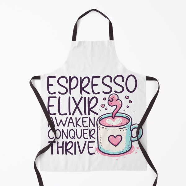 Item preview, Espresso Elixir Awaken Conquer Thrive designed and sold by RuggedCocoShop.