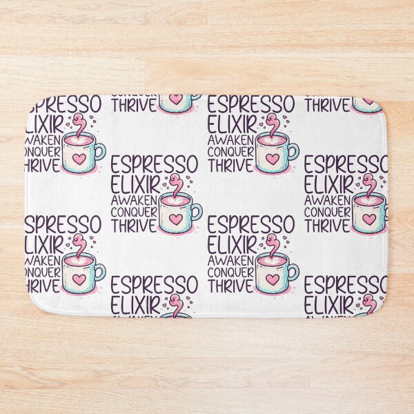 Item preview, Espresso Elixir Awaken Conquer Thrive designed and sold by RuggedCocoShop.