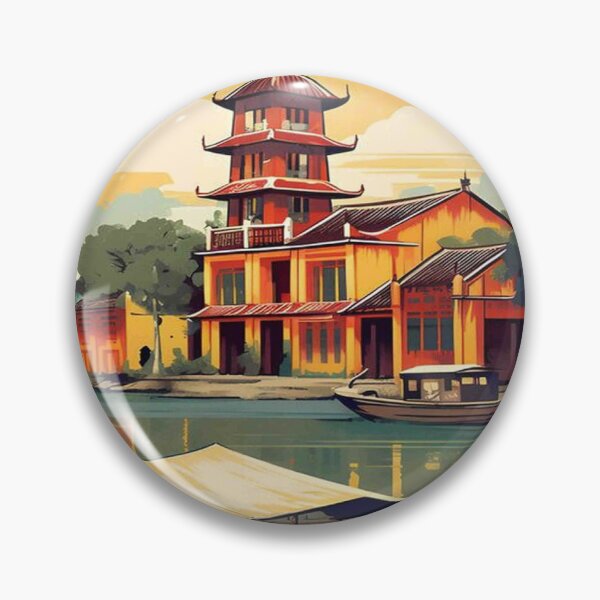 Item preview, Hoi An Vietnam Vintage Travel and Tourism Advertising Print designed and sold by posterbobs.