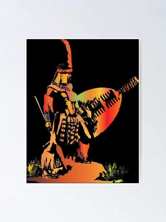 ZULU WARRIOR John Louw 3D アート 当時物 壁掛け 銅板 ZULU WARRIOR John Louw 3D アート 当時物 壁掛け 銅板