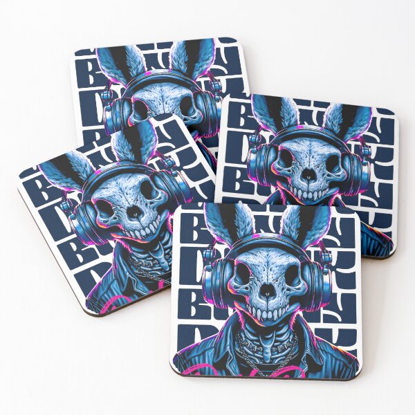 Item preview, Colorful Skull Easter Bunny Rabbit Rock Roll Music designed and sold by Horizon Cartoon.