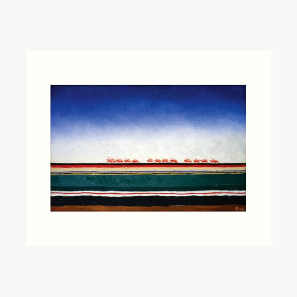 Item preview, HD - Red Cavalry Riding, by Kazimir Severinovich Malevich 1932 High Definition designed and sold by MINDTHECHERRY.