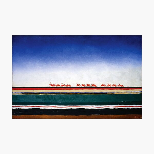 Item preview, HD - Red Cavalry Riding, by Kazimir Severinovich Malevich 1932 High Definition designed and sold by MINDTHECHERRY.