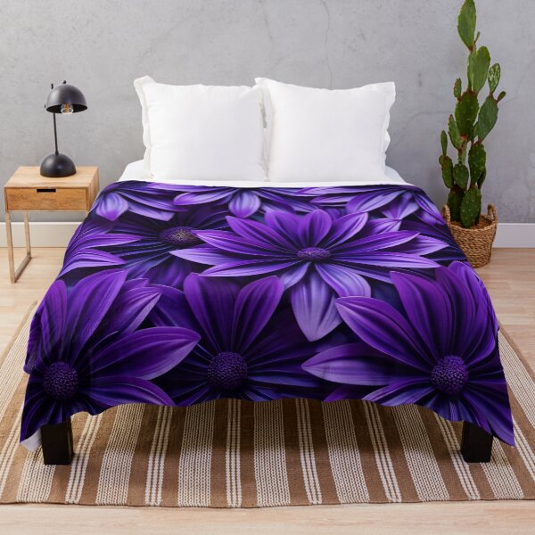 Artikelvorschau, Purple Summer Flower Pattern entworfen und verkauft von TheArtOfPat.