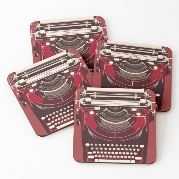 Item preview, Classic Vintage Retro Red Typewriter designed and sold by TheDarkWardrobe.