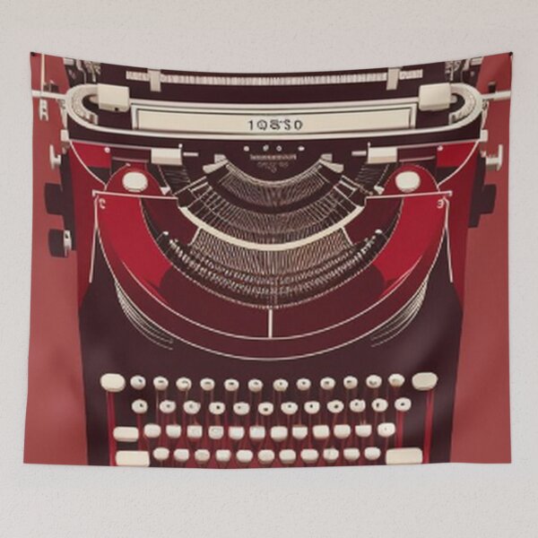Item preview, Classic Vintage Retro Red Typewriter designed and sold by TheDarkWardrobe.