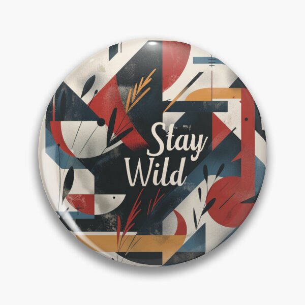 Item preview, Contemporary Expression: 'Stay Wild' Geometry" designed and sold by Ace Apparel  Attire.