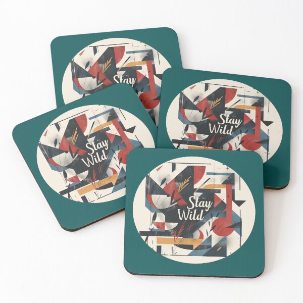 Item preview, Contemporary Expression: 'Stay Wild' Geometry" designed and sold by Ace Apparel  Attire.