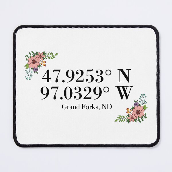 Item preview, Grand Forks, ND Coordinates designed and sold by mynameisliana.