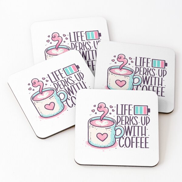 Item preview, Life Perks Up with Coffee designed and sold by RuggedCocoShop.