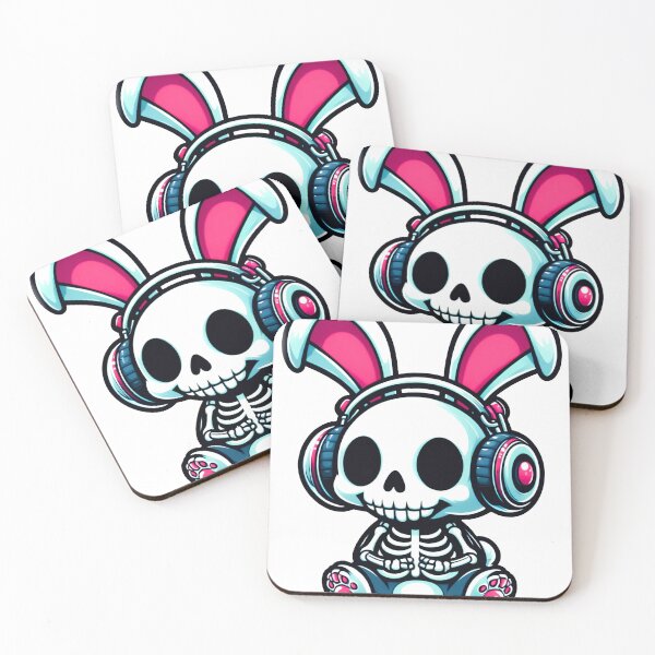 Item preview, Cute Skull Easter Bunny Rabbit Rock Roll Music designed and sold by Horizon Cartoon.