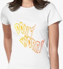 Don't worry write - Vector Women's Fitted T-Shirt