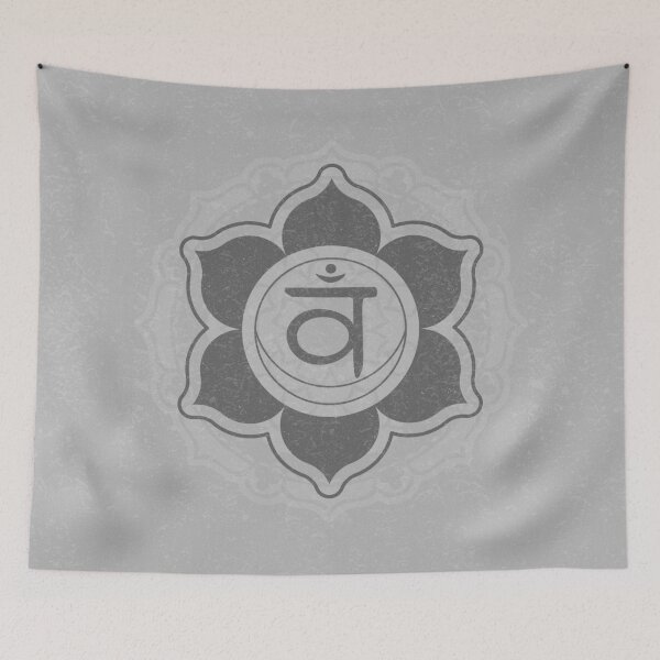 Item preview, Sacral Chakra Mandala - Fog + Slate designed and sold by Irene Estelle.