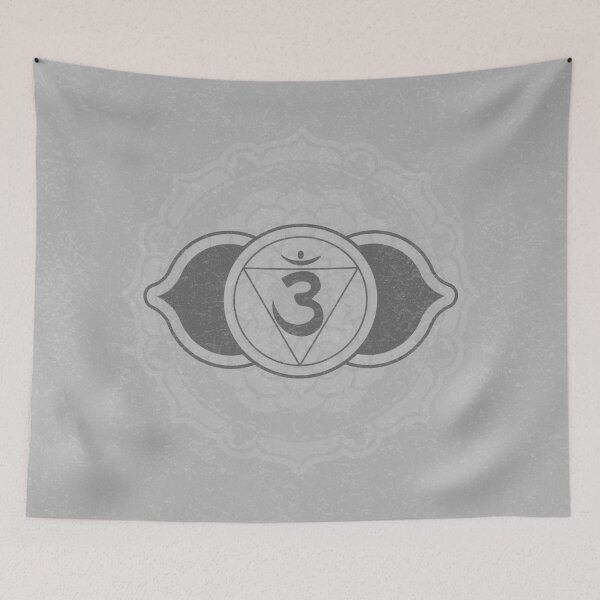 Item preview, Third Eye Chakra Mandala - Fog + Slate designed and sold by Irene Estelle.