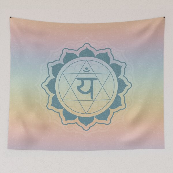 Item preview, Heart Chakra Mandala - Rainbow Sorbet + Peacock designed and sold by Irene Estelle.
